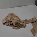 OYOANGLE Women's Satin Crop Top Bowknot Backless Sleeveless Ruched Party Blouse Going Out Champagne S