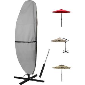 Patio Umbrella Parasol Cover - 600D Waterproof Anti-UV Fits 12-14 Feet