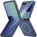 Ruky for Z Flip 7 Magnetic Case, Full Body Cover Anti-Scratches Shockproof Hard PC Ultra-Thin, [Compatible with MagSafe] Protective Phone Cover for Samsung Galaxy Z Flip 7 5G, Blue
