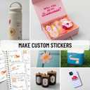 Cricut Maker 4 Cutting Machine Ultimate Beginner Sticker Making Bundle - Print Then Cut Machine with Waterproof Sticker Paper & Vinyl for Custom Stickers & Small Business, Seashell Die-Cutting Machine