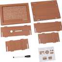 Wooden Money Box, Wooden Money Box, Bank for Boys and Girls, with Counter for Savings Goals (3000 Euro)