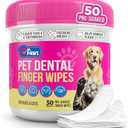 Dr. Paws: Pet Dental Finger Wipes - Natural Ingredients, Easy to Use Dog Teeth Cleaning Wipes for Effective Dog Teeth Cleaning - Ideal Dog Dental Wipes for Optimal Oral Hygiene, Best By 12/11/2026