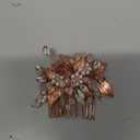 Crystal Hair Comb Bridal Hair Accessories Bridal Hair Comb Bride Insert Comb Rhinestone Hair Accessories Wedding Headdress Tiara Pearl Bridesmaid European and American