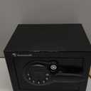 Bonsaii Safe Box with Electronic Keypad, Steel Security Lock Box with Key, 0.23 Cubic Feet, 9.06" W x 6.69" D x 6.69" H, Small Hidden Safe for Cash Jewelry