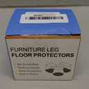 BUMACO Chair Leg Floor Protectors Chair Leg Protectors for Hardwood Floors Silicone Pads Covers to Protect Floors Black-20 Pcs Universal XS (8/16"-15/16")