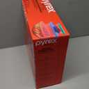 Pyrex Mixing Bowl Set: 322 1qt, 323 1.5qt, 325 2.5qt, 326 4qt Glass Bowls with 322-PC Green, 323-PC Orange, 325-PC Cadet Blue & 326-PC Red Lids - Made in USA