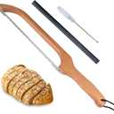 HOTTOR Sourdough Bread Slicer,16inch Bread Knife for Homemade Bread,Bread Bow Knife for Sourdough Rounds,Bread Cutter with Protective Cover,Stainless Steel Serrated Bread Knofe