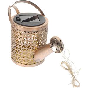 balacoo 1pc Solar Energy Lawn Light Kettle Shaped Outdoor Decoration Hollow-Out Design for Gardens Terraces and Pathways Iron Craft Solar Lamp for Unique Illumination