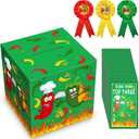 Tenceur Chili Cook off Contest Ballot Box with 50 Pcs Voting Cards and 3 Pcs Trophy Award Ribbons for Chili Cook off Game Award Prizes Party Supplies Decorations Cook Chef, Assembly Needed (Stylish)