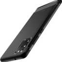 JETech Slim Fit Case for Samsung Galaxy S20 5G, TPU Material, Thin Phone Cover with Shock-Absorption and Carbon Fiber Design (Black)