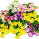 8 Bundles Artificial Daisy Flowers for Planters, Window Box, Garden Decor