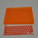 Batianda Hard Case for MacBook Pro 13 A2338 M1 A2289/A2251 Rubberized Hard Shell Case Cover+Keyboard Cover + Screen Protector for New MacBook Pro 13 Inch Touch Bar 2020 2021 Release,Matte Orange