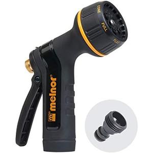 Melnor 65040-AMZ XT Metal Rear Trigger Nozzle with QuickConnect Product Adapter Set, Amazon Bundle
