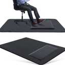 Nuanchu 2 Pcs Large Hard Floor Chair Mat and Anti Fatigue Mat Set Desk Rug for Rolling Chair on Hardwood Non Slip Anti Fatigue Rug for Standing Work Office Kitchen(74 x 59 Inches,29 x 17 Inches)