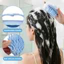 Hair Washing Station,Portable Hair Washing Basin for Sink or Bathtub,Silicone Shampoo Bowl with Scalp Massager,Tear-Free Shampoo Bowl with Suction Cups for Elderly Pregnant