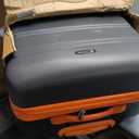 Rockland Melbourne Hardside 3 Piece Expandable Spinner Wheel Luggage Set, (20"/24"/28"), Charcoal