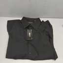 J.VER Men's Dress Shirts Solid Long Sleeve Stretch Wrinkle-Free Formal Shirt Business Casual Button Down Shirts 4 XL