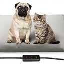 Toozey Medium Pet Heating Pad, 28x20 in, 6 Temp Settings, Timer, Waterproof, Chew-Resistant Cord, for Dogs and Cats