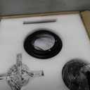 20" Crystal Black Ceiling Fan with Remote,Dual Mount for Low/High Ceilings, Medium