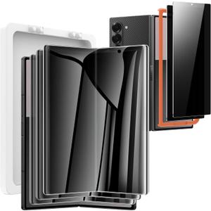 for Samsung Galaxy Z Fold 7 Privacy Screen Protector, 3 Pack Inner TPU Anti-Spy Film + 2 Pack Front Privacy Glass Screen Protector, Anti-Scratch, No Bubbles