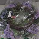 24 Inch Purple Wreath for Front Door with Eucalyptus Leaves and Lavender, All-Season Artificial Spring Summer Wreath for Indoor Outdoor Wedding Farmhouse Holiday