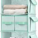 SMIRLY 3-Shelf Hanging Closet Organizer - Hanging Shelves for Sweater Storage and More