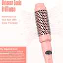 Upgraded Thermal Brush by BeKind Twist Pro - 1.5 Inch Versatile Heated Round, Effortless Curling Hair Styling Tools, Negative Ion Blow Out Hot Round Brush, 20s Fast Heats (Peach)