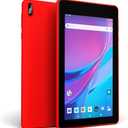 EGOTEK [Updated] 7 Inch WiFi Tablet, Android 10 GMS Certified OS, 2.5D Glass Touch Screen, Support WiFi 6 802.11 ax,1.5GHz Quad Core, 2GB+32GB, Fast Speed, Long Life Battery, Free Leather Case(Red)