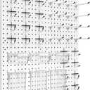 Peg Board Kit, Includes Pegboard and Accessories,with Hooks and Bins,Peg Board Wall Organizer for Office,Ornaments Display,Crafts Organization (66, White)