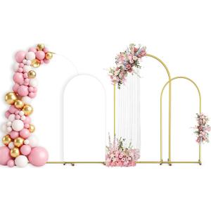 Arch Stand and Cover Set of 2(7.2FT+6FT), Arch Frame & White Cover