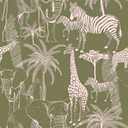 Livelynine 17.5x276" Forest Animal Peel and Stick Wallpaper Woodland Removable Contact Paper White & Dark Green Wallpaper for Bedroom Nursery Room Self Adhesive Wall Mural Woodland Tropical Plants