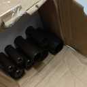 KAMANINA 1 Inch Double Curtain Rods 66 to 120 Inches (5.5-10 Feet) Telescoping Heavy Duty Drapery Rod for Windows 54 to 115 with Twisted Cage Finials, Antique Bronze