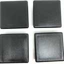 (4 Pack)- 2 1/4" Square (10-14 G) Black Plastic Tubing Plugs | for Tube ID from 2.116" to 2.167"