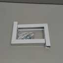 suptek Universal Projector Screen Wall Mount L-Brackets Wall Hanging Mount 6 inch Adjustable Extension Mounting Hooks for Projection Screen up to 66 lbs, 30 kg Capacity Each, PRL001, White (1 Pair)