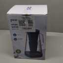 GLACIER FRESH 10 Cup Purela Glass Water Pitcher with 1 Ultrafiltration Membrane and Activated Carbon Filter, Reduces 99% Chlorine, PFOA&PFOS, Coliforms, White