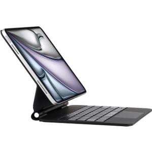 Magic Keyboard Case for iPad Air 13 inch (M3/M2, 2025/2024), Keyboard Case for iPad Pro 12.9 inch (3rd/4th/5th/6th Gen) with Multi-Touch Trackpad, Backlit Keys (Black)