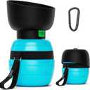 Pecute Portable Dog Water Bottle, 2 in 1 Cat Dog Travel Water Bottle Bowl Leakproof with Double Seal, BPA Free, Lightweight, Pet Small Animal Water Bottel Dispenser for Outdoor Walking Hiking Travels