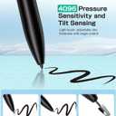Ciscle EMR Stylus for Remarkable 2, No Charging or Bluetooth Required, Digital Pen with Palm Rejection, 4096 Pressure & Tilt Support, Eraser and 5 Replaceable Tips (Black)