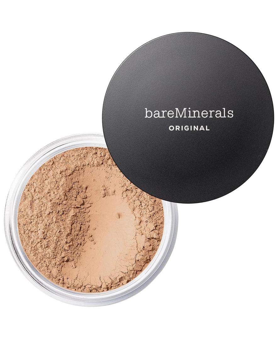 bareMinerals Original Loose Powder Foundation SPF 15, Clean Mineral Powder Face Makeup, Sheer-to-Full Coverage, Talc-Free, Non-Comedogenic, Vegan, Cruelty-Free & Dermatologist-Tested (0.28 Ounce (Pack of 1), 12 Medium Beige)