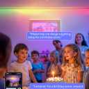 AI LED Neon Rope Light, RGBIC Neon Strip Light with Control of AI Through App & Voice, Compatible with Alexa & Google Assistant, Custom DIY Lighting Effects for Home & Party Decor,16.4ft