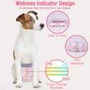 Pet Soft Disposable Dog Diapers - Female Dog Diapers with Adjustable Foam Tail Hole, Ultra Protection Puppy & Cat Diapers Wetness Indicator for Dogs in Heat or Incontinence, 50pcs (Small, Red)