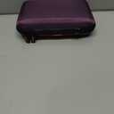 Deep Purple Carrying Case - GLCON Hard Storage Case Electronics Organizer Tech Pouch for Hard Drive, Power Bank, Cell Phone, Charger Enclosure - Portable Travel Pouch Bag with Carabiner