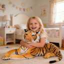 Large Stuffed Tiger Plush Toy- Giant Tiger Stuffed Animal (27inches,Excluding Tail)