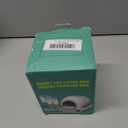 Cat Litter Bags, 80 Pieces Litter Box Liners for Automatic Cat Litter Box Self Cleaning, 4 Rolls 18 x 18 inches Robot Drawstring Bags, White