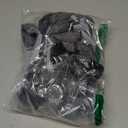 Cushioned Cotton Ankle Compression Socks for Men Women 6 Pairs Wicking Low Cut Arch Support Plantar Fasciitis Socks (Large-X-Large, 05 - Black+gray)