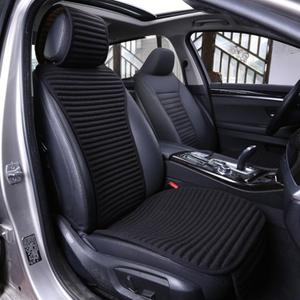 Car Seat Covers,Cloth Cars Seat Covers,Universal Fabric Car Seat Covers,Front Seats Only Air Bag Compatible,Cooling Car Seat Protector,Buckwheat Hull Breathable Comfortable Ventilated,Black