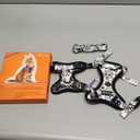 Halypet Cat Harness and Leash Set for Walking, Escape Proof Adjustable Vest Harness with 3-in-1 Integrated Buckles, Easy Control Soft Breathable Mesh with Reflective Strips for Cats, S, Moonlight Meow