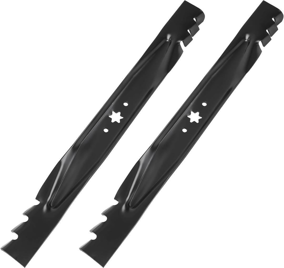942-04290 Mulching Blade for 46" Deck, 942-04244A Mower Blade Compatible with Cub Cad-et Crafts-man Troy-Bilt, Replace 942-04290-X 742-04290-X 942-04244 742-04244 742-04244A 742-04290, 2 Pack