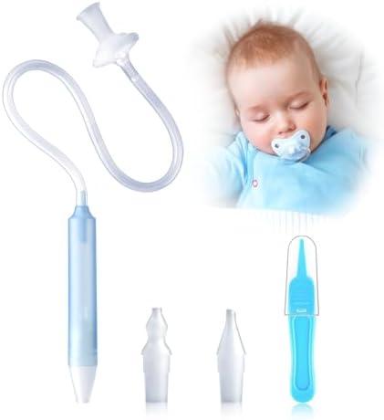 Nasal Aspirator for Baby, Nasal Congestion Relief Nose Cleaner with 2 Silicone Tips Nose Cleaning Tweezer for Babies Infants and Toddlers Boys Girls1