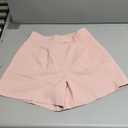 Feiersi Womens Casual Elastic Waist Wide Leg Suit Tailored Shorts Summer Dressy Work Shorts with Pockets (Small, 21 Light Pink)